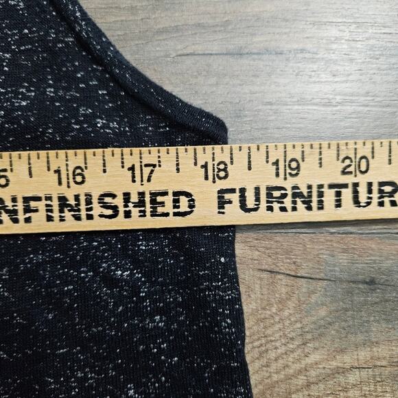 Zadig & Voltaire Black Linen Sheer Racerback Tank Top Butterfly Medium Y2K Goth - Picture 11 of 14